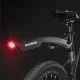Rockbros DNB8001 Mudguard with Red LED Light, Black