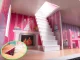 Liela Bērnu Spēļu MDF Koka Leļļu Māja ar Mēbelēm Piederumiem 70cm, Rozā | Play Dollhouse with Furniture
