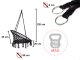 Garden Home Hammock Chair Swing \"Stork Nest\" with Pillow, Black