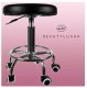 Regulējams Friziera Kosmetologa Skaistumkopšanas Meistara Krēsls Taburete, Melns | Hairdresser Chair Beauty Salon...