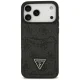 Guess 4G nauble Card Triange vāciņš iPhone 18 Pro Max un 17 Pro Max, melns