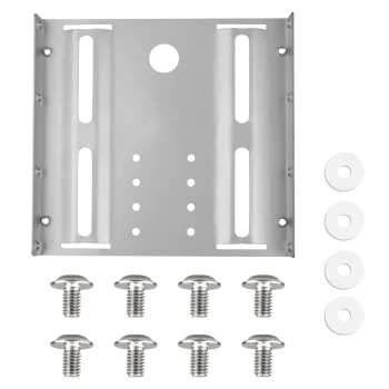 Maclean MC-655 HDD/SSD montāžas adapteris 2.5" uz 3.5" nodalījumu, sudraba