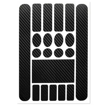 Velosipēda rāmja aizsarguzlīmes, 20 gab., oglekļa šķiedra, melnas