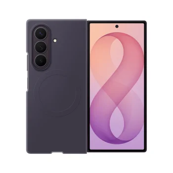 Samsung Silicone Magnet vāciņš Galaxy Z Fold 8 ar 2 plēvēm, violets