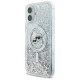 Karl Lagerfeld iPhone 16 vāciņš Liquid Glitter Karl & Choupette MagSafe, caurspīdīgs