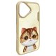 Чехол Nimmy Big Eyed Pet 2.0 Cat для iPhone 16, Зеленый