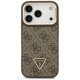Чехол Guess 4G PU Triangle Logo & Stand Camera MagSafe для iPhone 17 Pro — коричневый