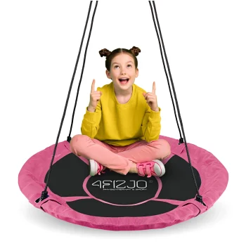 4Fizjo dārza šūpoles ligzda bērniem, 100 cm, rozā