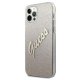 Apple iPhone 12 / 12 Pro 6.1\'\' Guess Gradient Script Case Cover (GUHCP12MPCUGLSGO), Gold | Чехол Кейс...
