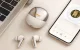 Bezvadu austiņas ONIKUMA TX610 TWS, ANC, Bluetooth 5.4, 2.4 GHz, bēšas