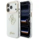 Чехол Guess IML 4G Script Metal для iPhone 17 Pro Max / 18 Pro Max, белый