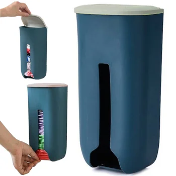 Bag Organizer, Wall-Mounted Kitchen Container for Carrier Bags