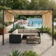 Садовая пергола MultiGarden 3x4 м, стальная, бежевая