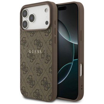 Guess 4G Ring Classic Logo MagSafe vāciņš ar MagSafe iPhone 17 Pro Max telefonam – brūns | Phone Case Cover