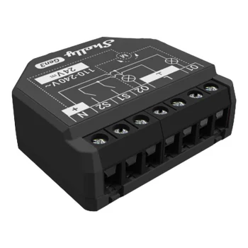 Viedais 2 kanālu kontrolieris Shelly 2PM Gen3 WiFi/BT