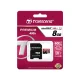 Карта памяти Transcend microSDHC 8GB Class 10 UHS-I 400x с адаптером SD