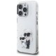 Karl Lagerfeld IML Aquarelle Karl & Choupette & Logo vāciņš iPhone 16 Pro Max telefonam - balts | Phone Case Cover