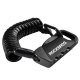 Rockbros 32120010003 RBK6N velosipēda un ķiveres koda slēdzene, 120 cm, melna