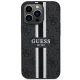 Чехол Guess для iPhone 13 Pro Max 4G Printed Stripes MagSafe, черный