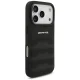 Чехол Mercedes для iPhone 17 Pro AMG Leather Debossed Lines, черный