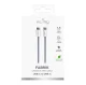 Puro Fabrik 60W USB-C uz USB-C kabelis 1.5m Zils