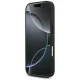 Чехол Guess для iPhone 17 Pro Leather 4G Triangle Strass MagSafe, черный