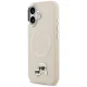 Karl Lagerfeld Karl & Choupette Pins MagSafe vāciņš iPhone 17 – bēšs | Phone Case Cover