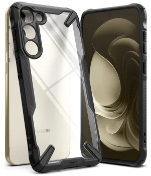 Samsung Galaxy S23+ Plus (SM-S916) Ringke Fusion X Case Cover Bumper, Black | Чехол Обложка Бампер...