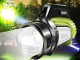 Rechargeable LED Searchlight with Powerbank Function, Black/Green