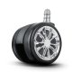 Sofotel Rubberized Chair Wheels, Black, 5 Pcs
