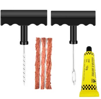 6-Piece Tire Puncture Repair Kit for Cars & Bikes
