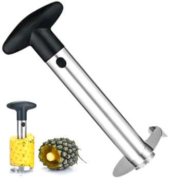 Ergonomisks spirālveida nazis ananāsu mizošanai un sagriešanai, 24 cm