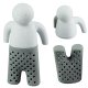 Silicone Little Man Tea Infuser for Loose Leaf Tea, Grey
