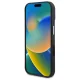 Guess iPhone 16 Plus vāciņš Grained Triangle MagSafe, melns