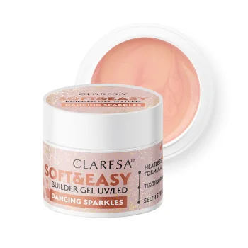 Гель для наращивания Claresa Soft&Easy Builder Gel Dancing Sparkles 12г
