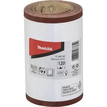 Slīppapīra rullis Makita P-38146, 120 mm x 5 m, K120