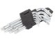 Allen and Torx Key Set 1.5-10mm, 9 pcs, Silver