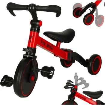 Многофункциональный беговел 3-в-1 Trike Fix Mini, красный