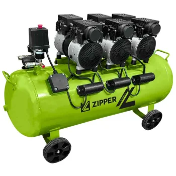 Oil-Free Silent Compressor Zipper ZI-COM90SI, 90 L, 2250 W, 8 bar