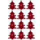 Ruhhy Christmas Cutlery Holders Christmas Tree, 12 pcs, Red