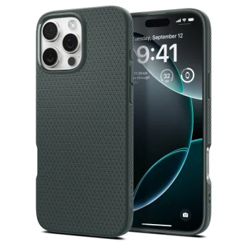 Spigen Liquid Air Case for iPhone 16 Pro Max, Green