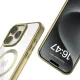 Apple iPhone 16 Pro 6.3\'\' Tech-Protect MagFlex MagSafe Case Cover, Clear with Gold Frame | Telefona Vāciņš...