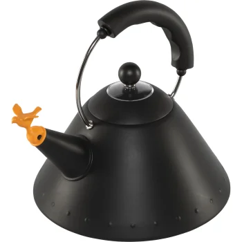 Tējkanna ar svilpi Alessi 9093 BB 2,0 l, melna