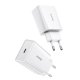 Baseus Speed Mini USB-C ātrais sienas lādētājs 20W, Balts