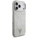 Guess Glitter Triangle Logo MagSafe vāciņš iPhone 17 Pro Max - sudraba | Phone Case Cover Silver