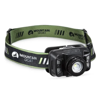 4Fizjo Mountain Goat LED galvas lukturis, 350 lm, melns