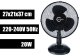 Kompakts Galda Ventilators Carruzzo - 20W, Melns | Compact Desktop Fan