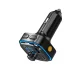 XO BCC08 FM Transmitter Bluetooth Car Adapter with 3.1A Fast Car Charger, Black