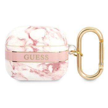 Guess AirPods 3 Cover Marble Strap Collection Pink