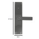 Smart Electronic Door Lock with Fingerprint, Code and Bluetooth, Black